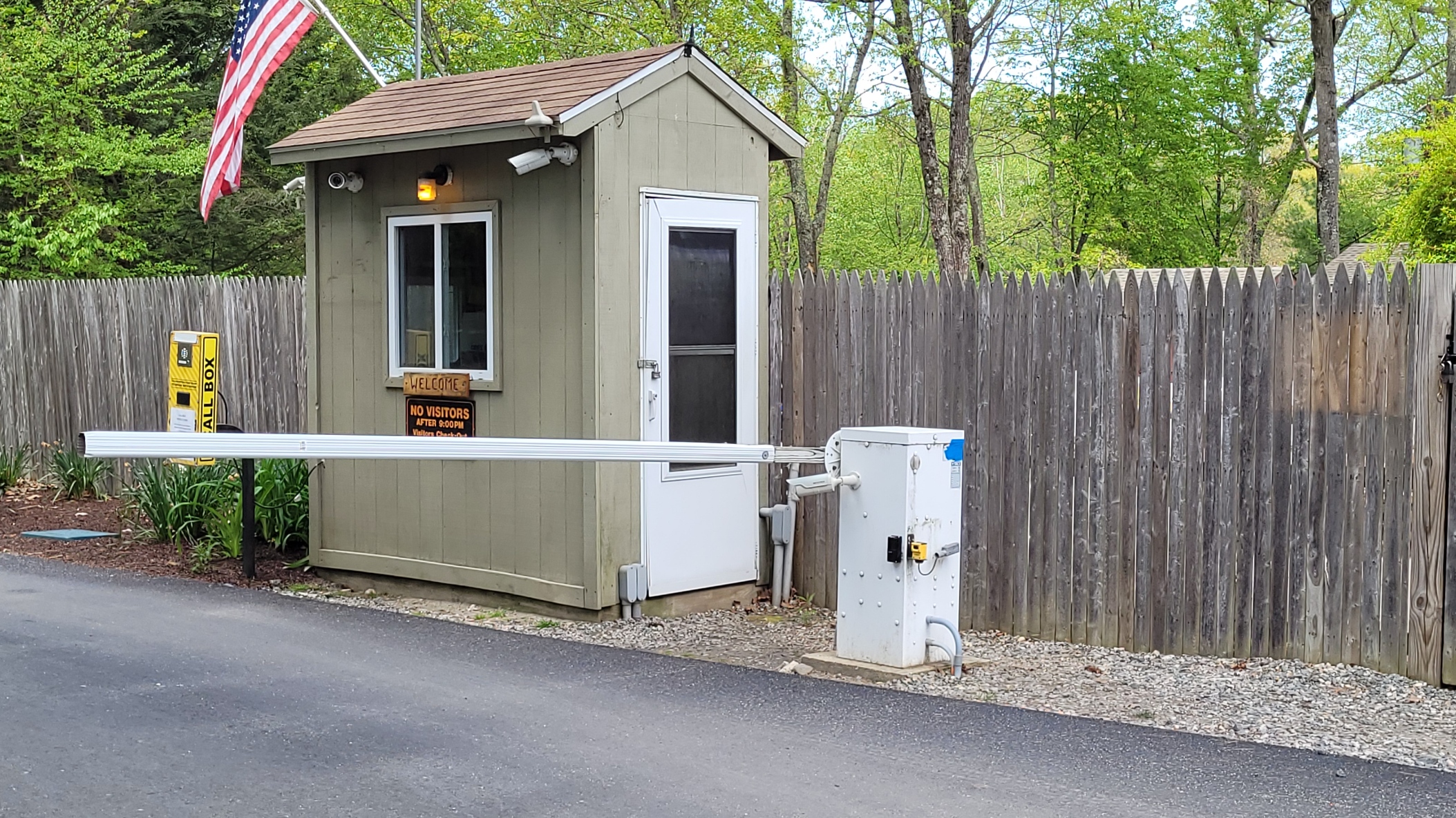 CozyHills2 campground with license plate scanning system