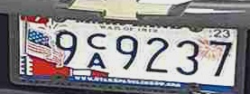 Standard Maryland Passenger Plates with Stacked Characters