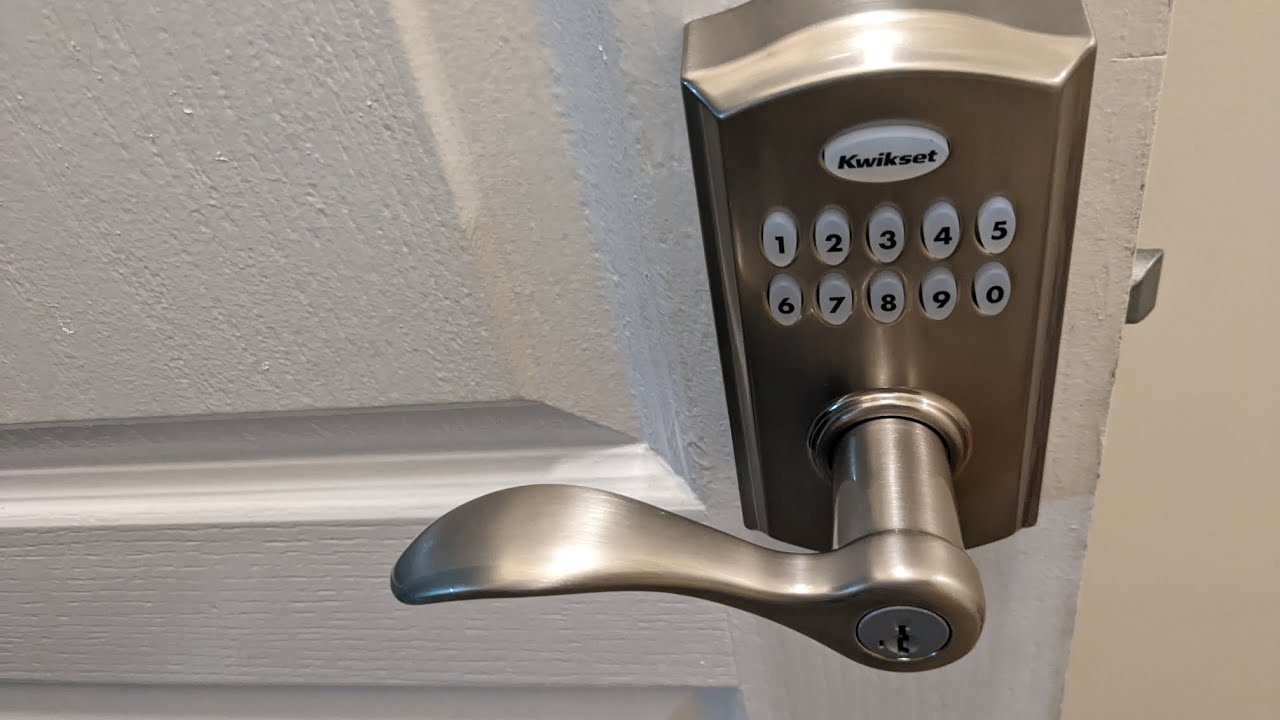 smart lock on a door smart lock on a door